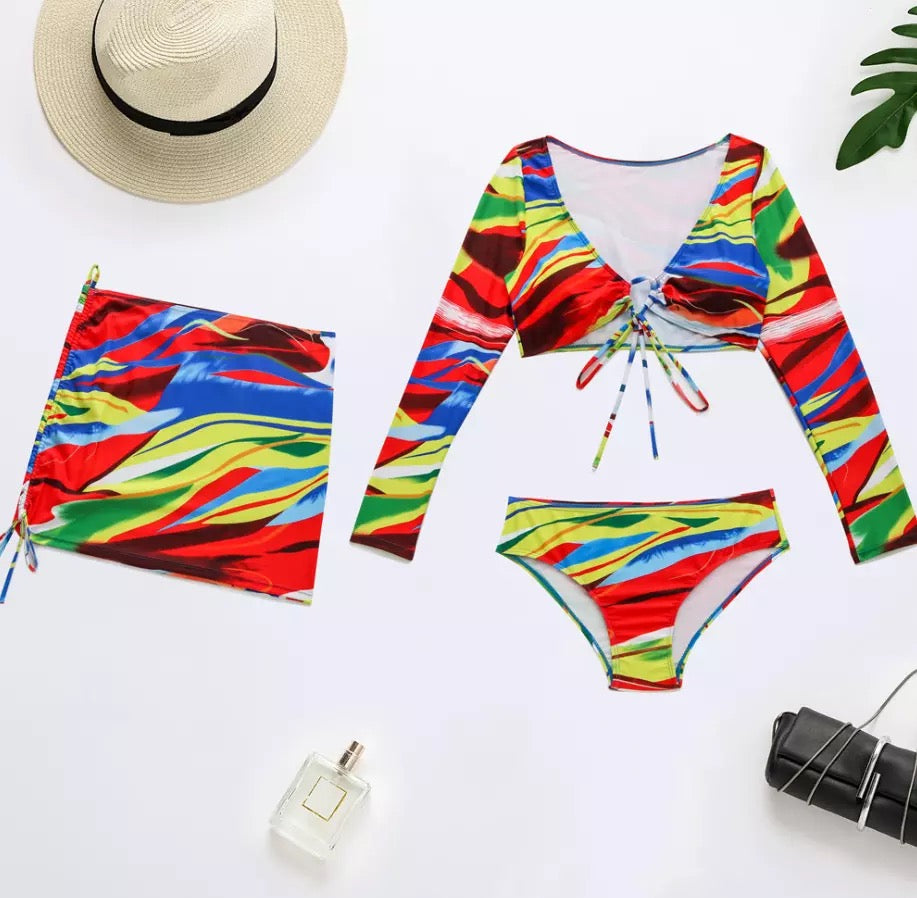 Raina Three Piece Swimsuit