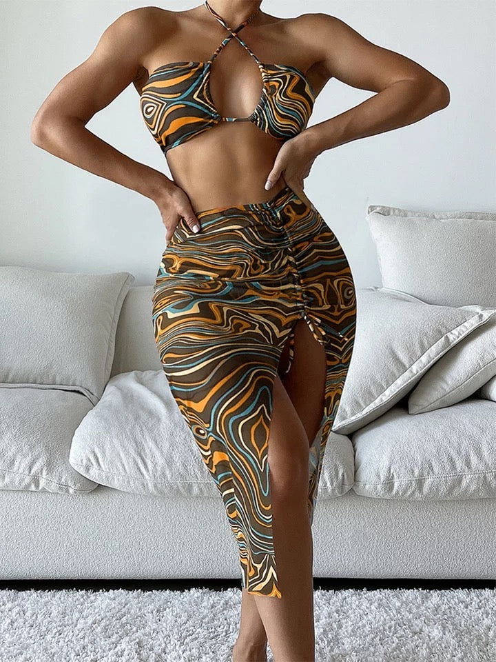 Zinhle Three Piece Swimsuit